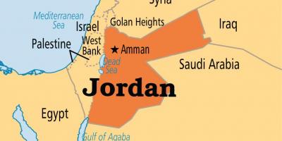 约旦地图上的位置