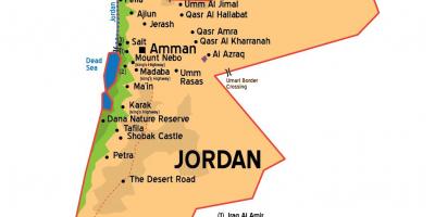 约旦城市地图